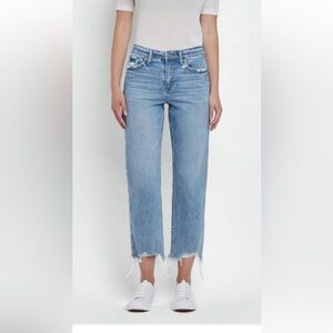 Stylish Light Blue Women's Straight Leg Jeans